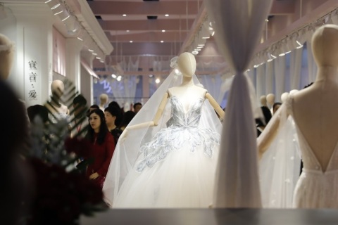 上海国际婚纱礼服展览会展会现场图片