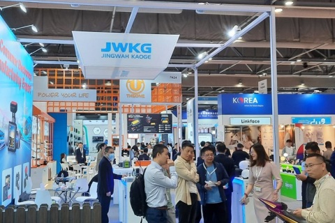 香港环球资源移动电子展览会展会现场图片