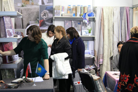 哈萨克斯坦家纺及纺织面料展览会展会现场图片