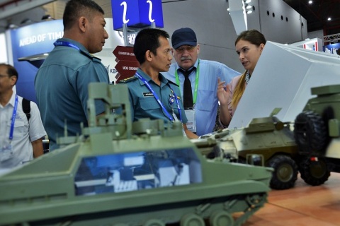 印尼雅加达军警防务、海军、空军展览会展会现场图片