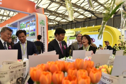 中国(上海)国际花卉园艺展览会展会现场图片