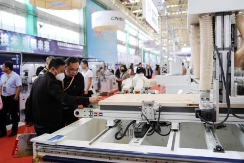 中国顺德(伦教)国际木工机械暨家具原辅材料博览会展会现场图片