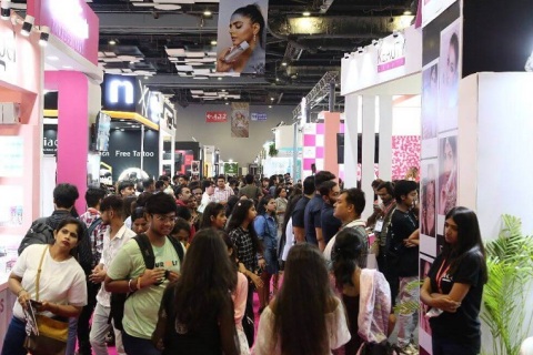 印度孟买专业美容美发展览会展会现场图片